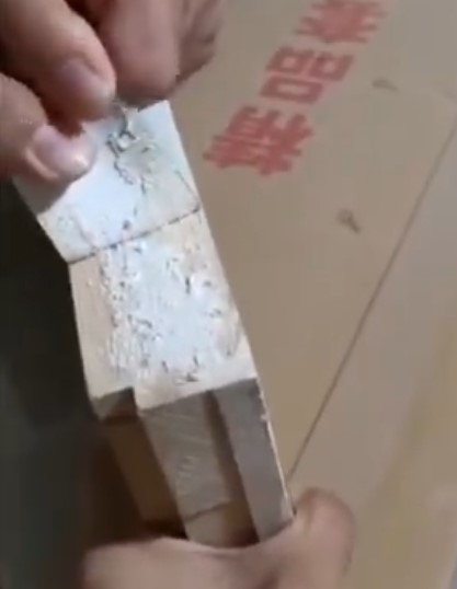 粘好后的热熔胶测试性能